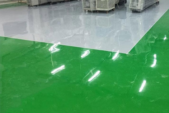 环氧地坪漆施工潜伏工程验收细致要点